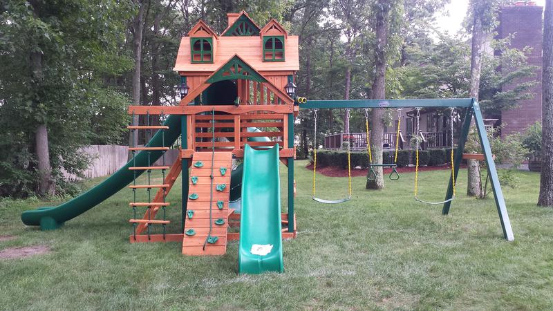 Swing Set Installer Nj Cedar Summit Lookout Lodge 3 Slide Swing Set Installer Nj Cedar Summit Lookout Lodge 3 Slide Playset From Costco Gorilla Playsets Assembly And Installation